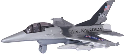 Baby Steps Die-Cast Metal Fly Tiger F-16 Plane