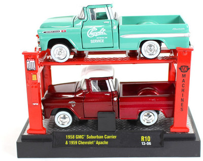2% OFF on M2 Machines 1958 GMC Suburban Carrier & 1959 Chevrolet Apache Auo Lift 1:64