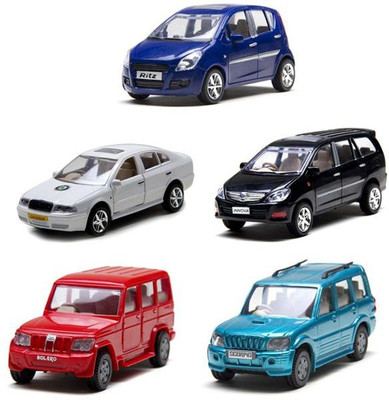 A R Enterprises Ritz, Bolero, Scorpio, Innova & Skoda Octavia - Combo Of 5 Cars (Multicolor)