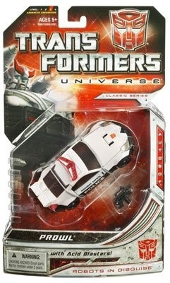 Transformers Universe Deluxe Class Classic Series Action Figure - Autobot Prowl with Acid Blasters Transformers Universe Deluxe Class Classic Series Action Figure - Autobot Prowl with Acid Blasters