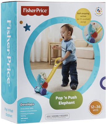 Fisher-Price Pop'n Push Elephant