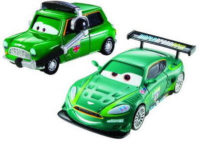Mattel Disney Pixar Cars Nigel Gearsley and Austin Littleton Diecast Vehicle, 2-Pack Mattel Disney Pixar Cars Nigel Gearsley and Austin Littleton Diecast Vehicle, 2-Pack