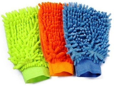 56% OFF on Autotrends Micro Premium Wash Mitt Gloves Fabric Vehicle Washing Cloth