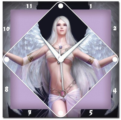 70% OFF on WebPlaza White Angel Analog Wall Clock Multicolor 70% OFF on WebPlaza White Angel Analog Wall Clock Multicolor