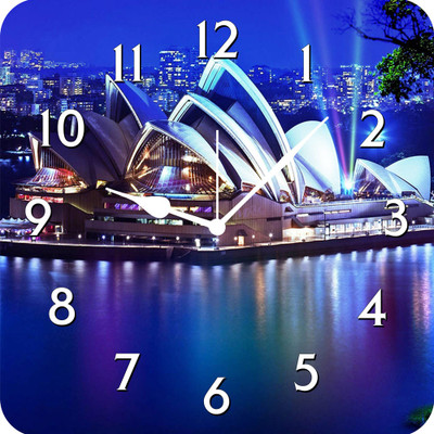 50% OFF on FurnishFantasy Sydney Opera House Analog Wall Clock Multicolor