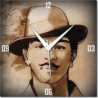 70% OFF on WebPlaza Happy Republic Day Shaheed Bhagat Singh Analog Wall Clock Multicolor