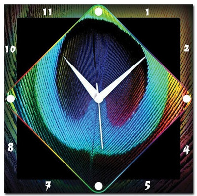 70% OFF on WebPlaza Peacock Feather Analog Wall Clock Multicolor 70% OFF on WebPlaza Peacock Feather Analog Wall Clock Multicolor