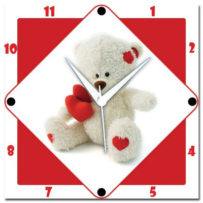 72% OFF on Amore Love Teddy Analog Wall Clock White 72% OFF on Amore Love Teddy Analog Wall Clock White