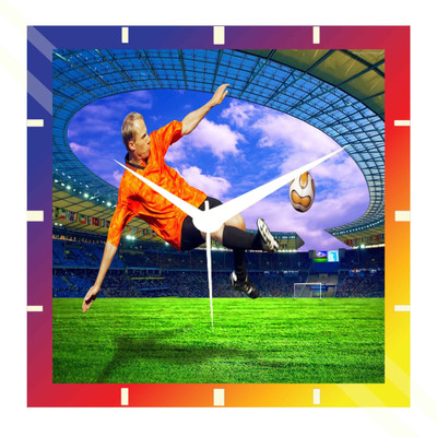 50% OFF on Moneysaver Play Football Analog Wall Clock Multicolor