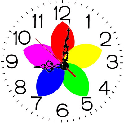 28% OFF on Ellicon 164 Flower Valentine Analog Wall Clock White 28% OFF on Ellicon 164 Flower Valentine Analog Wall Clock White