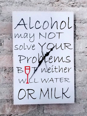 46% OFF on Kwardrobe Alchohal Analog Wall Clock White 46% OFF on Kwardrobe Alchohal Analog Wall Clock White