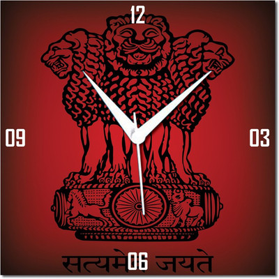 70% OFF on WebPlaza Satyamev Jayate Republic Day Analog Wall Clock Multicolor