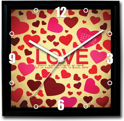 41% OFF on StyBuzz Love Quote Cute Valentine Analog Wall Clock Black 41% OFF on StyBuzz Love Quote Cute Valentine Analog Wall Clock Black