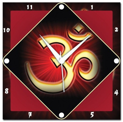 70% OFF on WebPlaza Om Analog Wall Clock Multicolor