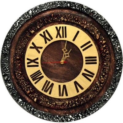 22% OFF on Krafthub Round Shape Wooden Analog Wall Clock Copper Brown 22% OFF on Krafthub Round Shape Wooden Analog Wall Clock Copper Brown