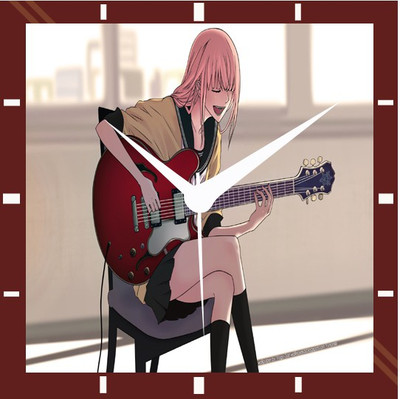 50% OFF on Moneysaver Anime Girls Girls With Music Instrument Analog Wall Clock Multicolor