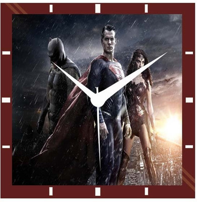 50% OFF on Moneysaver Batman Superman Analog Wall Clock Multicolour