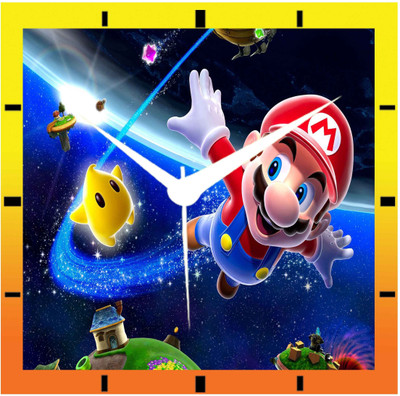 50% OFF on Moneysaver Super Mario Game Analog Wall Clock Multicolor
