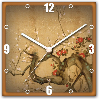 41% OFF on StyBuzz Tree Abstract Analog Wall Clock Multicolor