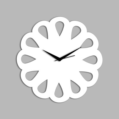 70% OFF on Creative Width Décor Elegant Style 3 Analog Wall Clock White