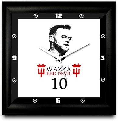 50% OFF on ShopMantra Wayne Rooney Footballer Square Analog Wall Clock Black