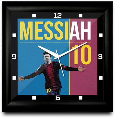 73% OFF on ShopMantra Lionel Messi Celebration Square Analog Wall Clock Black