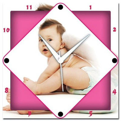 70% OFF on WebPlaza Angel Baby Analog Wall Clock Multicolor