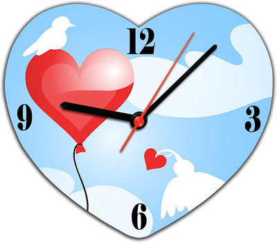 53% OFF on Lovely Collection Love Is In The Air Analog Wall Clock Blue