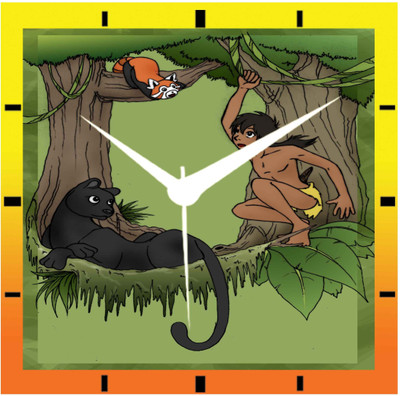 50% OFF on Moneysaver Mogli Analog Wall Clock Multicolor