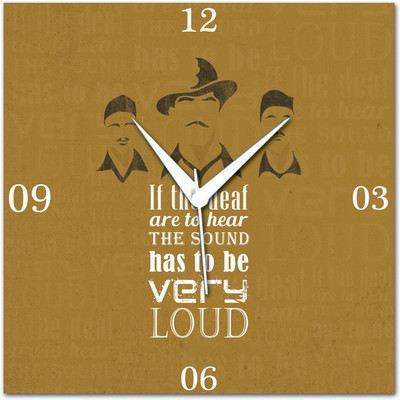 72% OFF on Amore Bhagat Singh 109986 Analog Wall Clock Brown