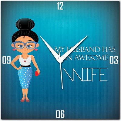 70% OFF on WebPlaza Wife Analog Wall Clock Multicolor 70% OFF on WebPlaza Wife Analog Wall Clock Multicolor