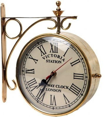 30% OFF on Artondoor 8 Inch Brass Station Double Side Analog Wall Clock Golden 30% OFF on Artondoor 8 Inch Brass Station Double Side Analog Wall Clock Golden
