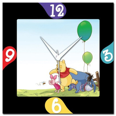 72% OFF on Amore Winnie The Pooh 107227 Analog Wall Clock Multicolor