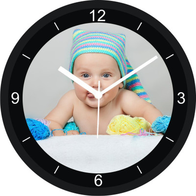 42% OFF on Regent Texture RC 440 Analog Wall Clock Black