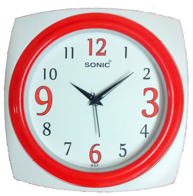 2% OFF on Sonic 37 Analog Wall Clock White, Red 2% OFF on Sonic 37 Analog Wall Clock White, Red