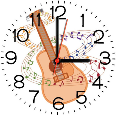 28% OFF on Ellicon 322 Guitar Notes Analog Wall Clock White 28% OFF on Ellicon 322 Guitar Notes Analog Wall Clock White
