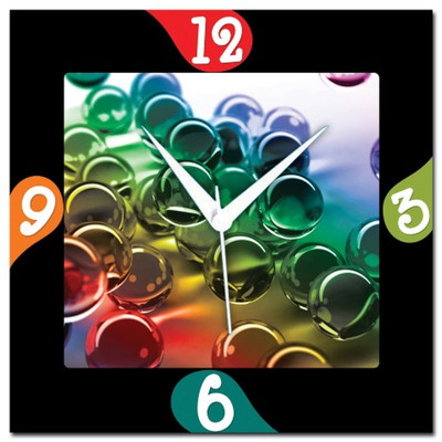 83% OFF on Amore Color Marbles Analog Wall Clock Multicolor