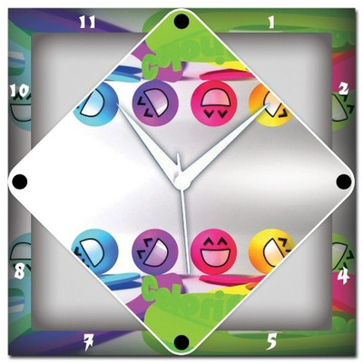 70% OFF on WebPlaza Smilies Analog Wall Clock Multicolor