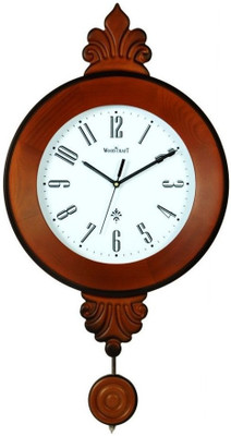 Wood Craft W-130P Analog Wall Clock Brown Wood Craft W-130P Analog Wall Clock Brown