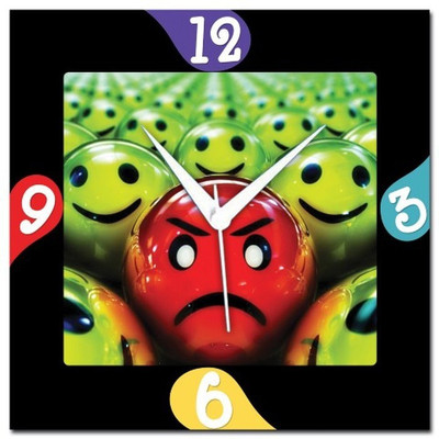 70% OFF on WebPlaza Angry Smiley Analog Wall Clock Multicolor 70% OFF on WebPlaza Angry Smiley Analog Wall Clock Multicolor