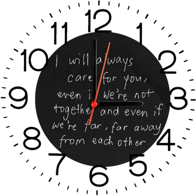 23% OFF on Ellicon B369 Sad Love Quotes Analog Wall Clock White 23% OFF on Ellicon B369 Sad Love Quotes Analog Wall Clock White
