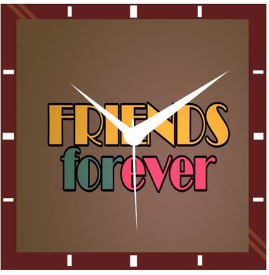 50% OFF on Moneysaver Best Friends Forever Analog Wall Clock Multicolour