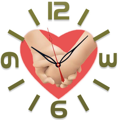 28% OFF on Ellicon 71 Heart Hand Analog Wall Clock White 28% OFF on Ellicon 71 Heart Hand Analog Wall Clock White