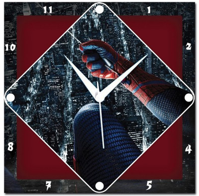 72% OFF on Amore The Amazing Spiderman 107633 Analog Wall Clock Multicolor