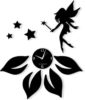 44% OFF on Blacksmith Black Fairy With a Magic Wand Analog Wall Clock Black