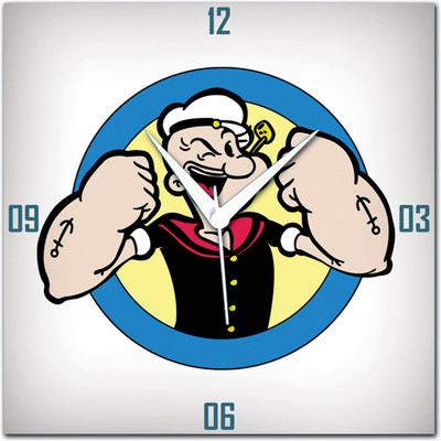 72% OFF on Amore Popeye The Sailor Man Analog Wall Clock Multicolor