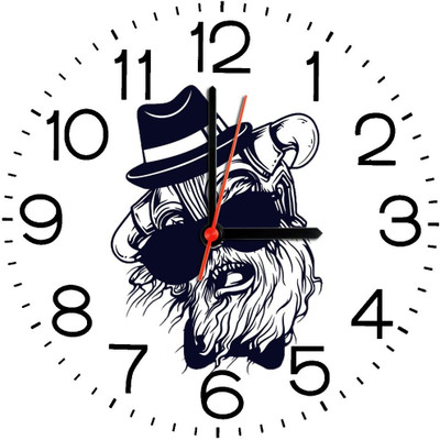 23% OFF on Ellicon B250 Funny Face Analog Wall Clock White