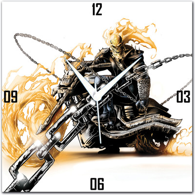 72% OFF on Amore Ghost Rider 113584 Analog Wall Clock Multicolor