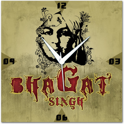 72% OFF on Amore Bhagat Singh 109972 Analog Wall Clock Beige
