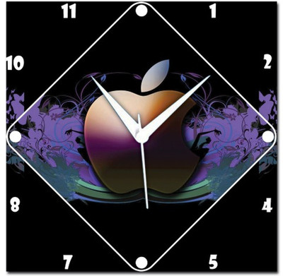 72% OFF on Amore Apple 107592 Analog Wall Clock Black